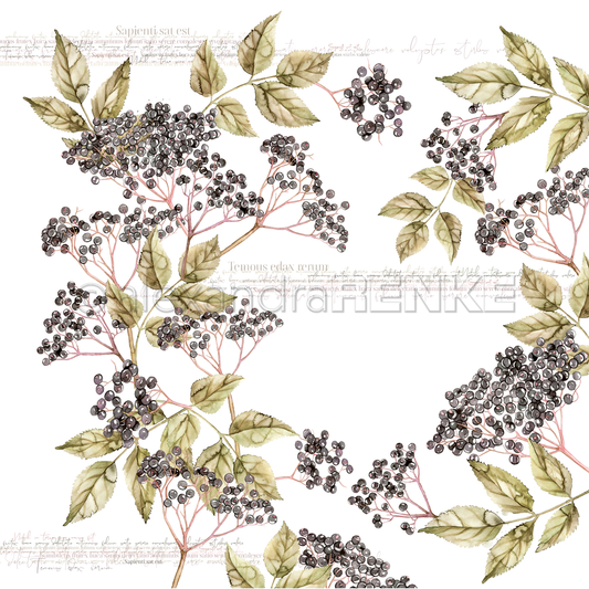 Design paper 'Elder Wreath' - P AR 10.1024 - A.RENKE