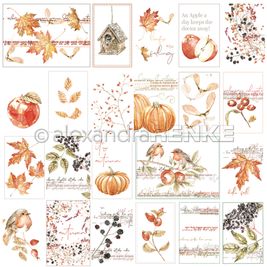 Design paper 'Autumn Wreath Berries'- P AR 10.1032 - A.RENKE