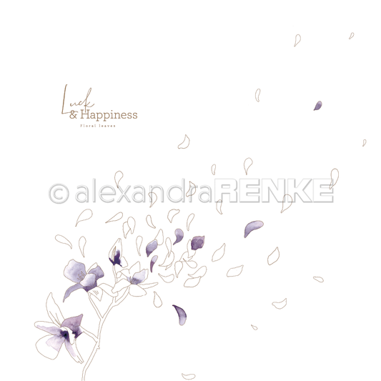 A. RENKE - Carta 'Luck & Happiness flying flowers' 10.1167