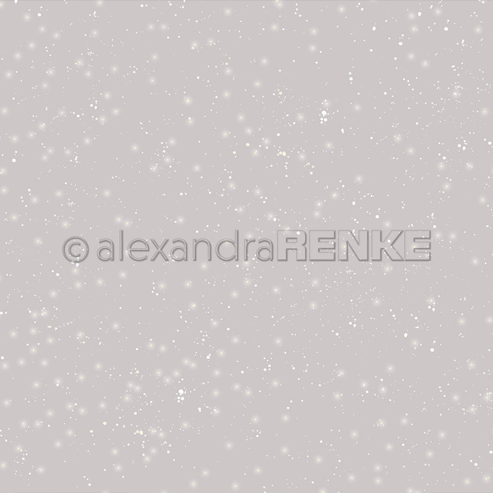 Design paper 'Silver Grey Starry Snow Sky Dark'- P-AR-10.2876 - A.RENKE