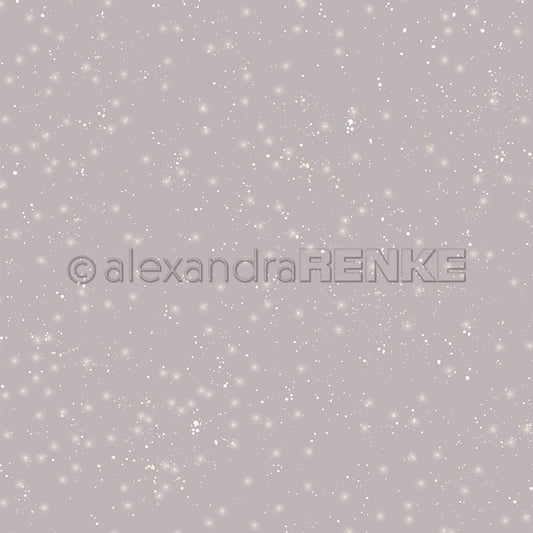 Design paper 'Silver Grey Starry Snow Sky Very Dark'- P-AR-10.2877 - A.RENKE