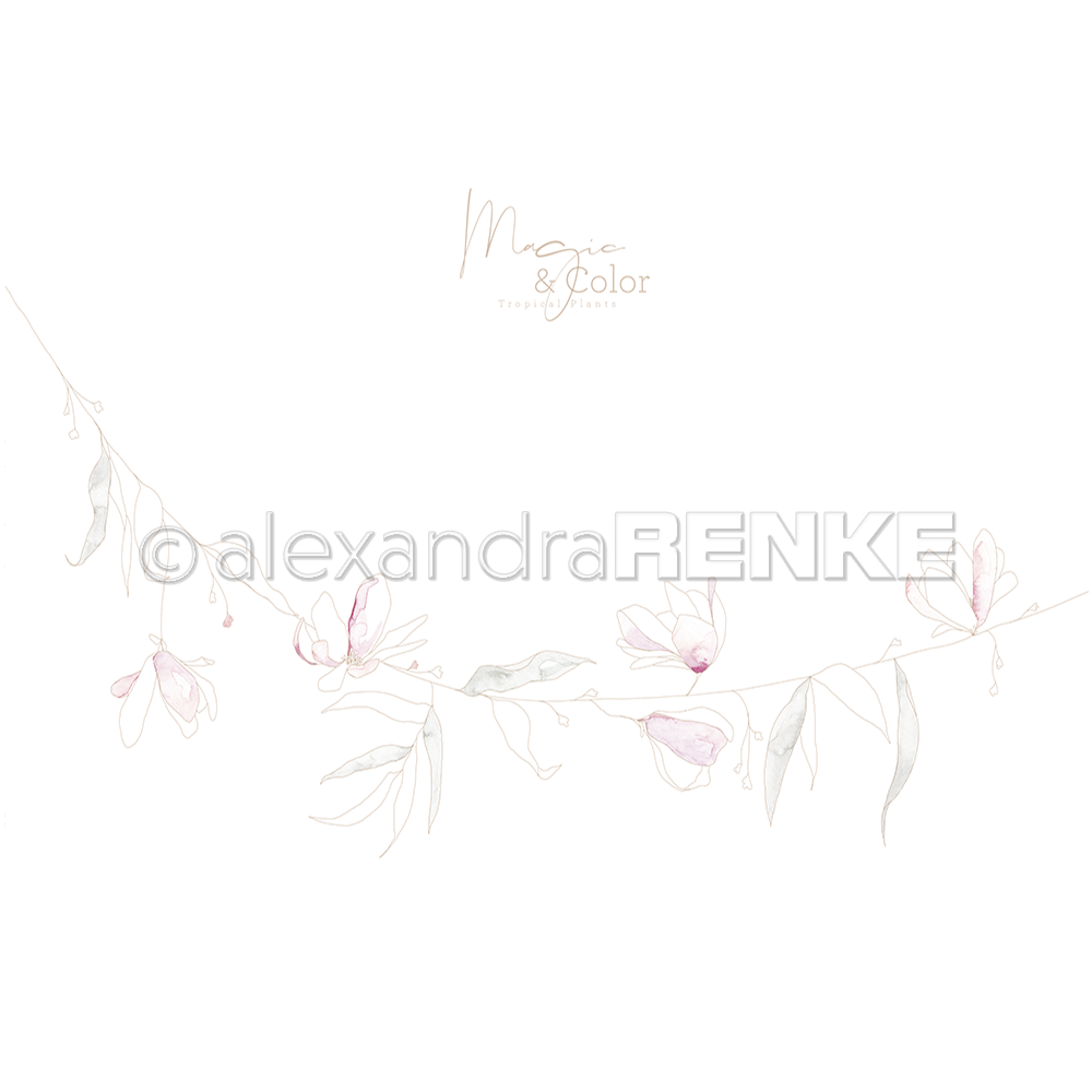 A. RENKE - Carta 'Magic & Color Hanging Flower' 10.1162