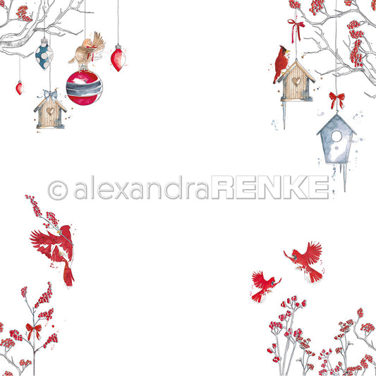 A.RENKE Carta "Floral christmas birds" 10.2038