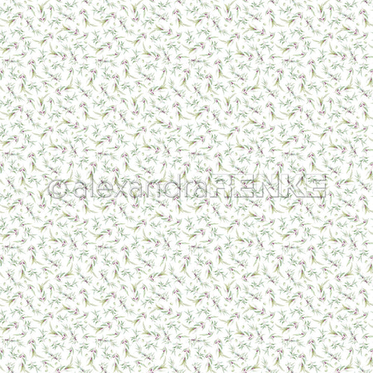A.RENKE - Carta 'Olive pattern mini" 10.2682