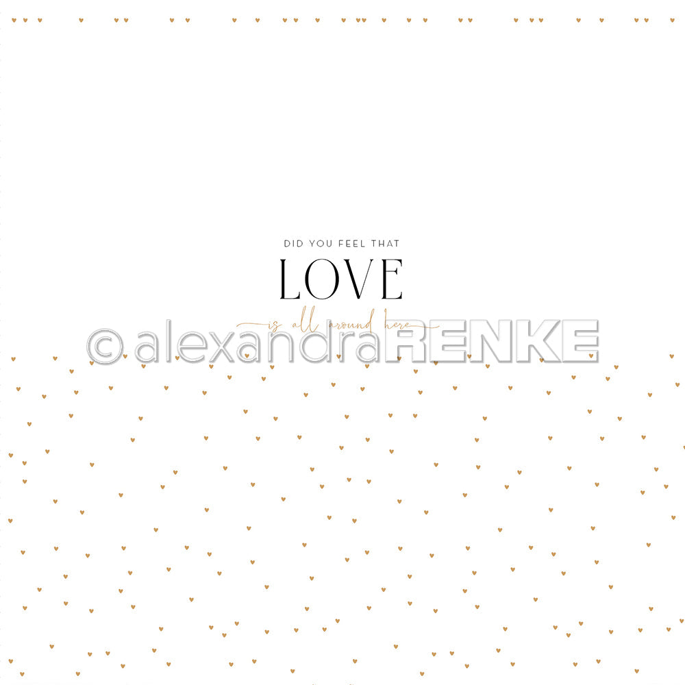 Design paper 'Love is all around'- P-AR-10.2889- A.RENKE