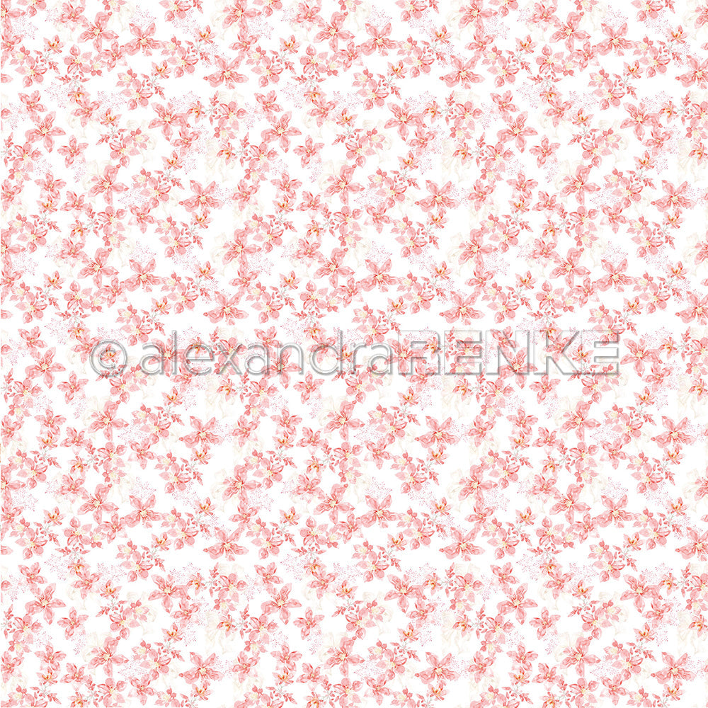 Design paper 'Sea of Flowers of Poinsettias'- P-AR-10.2939- A.RENKE