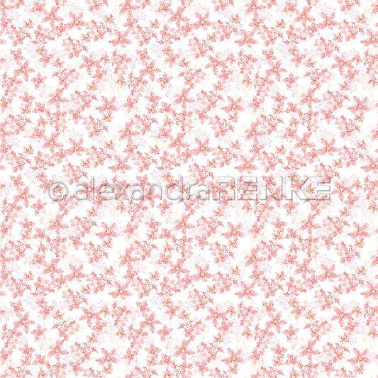 Design paper 'Sea of Flowers of Poinsettias'- P-AR-10.2939- A.RENKE