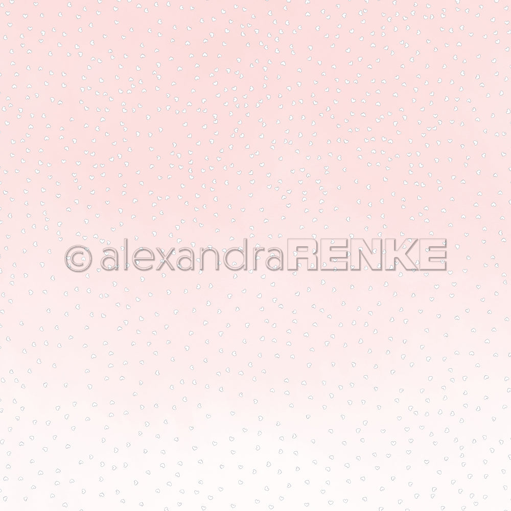 Design paper 'Flurry hearts on pink' - P-AR-10.2999 - A.RENKE