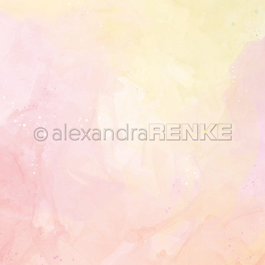 Design paper 'Watercolor wonder pink apricot yellow'- P AR 10.3117 - A.RENKE