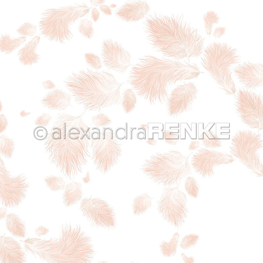 Design paper "Fluffy feathers pink" P-AR-10.3340 - A.RENKE