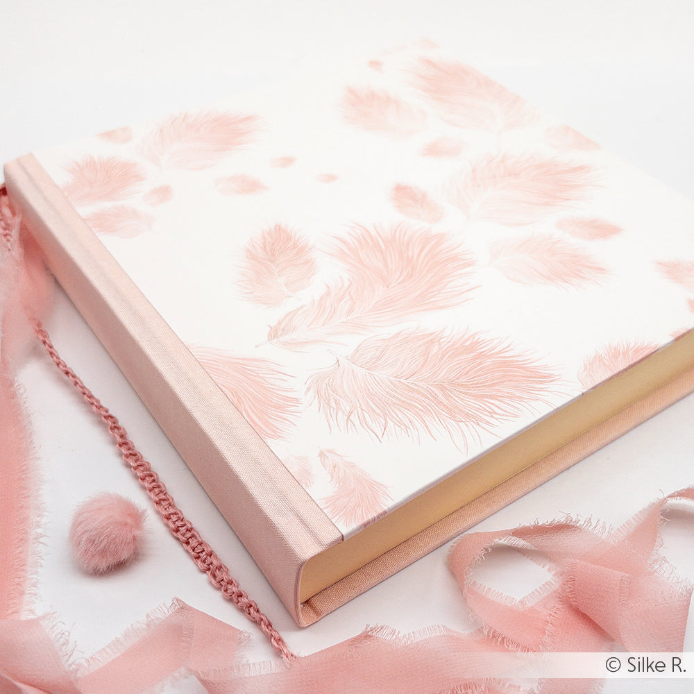 Design paper "Fluffy feathers pink" P-AR-10.3340 - A.RENKE