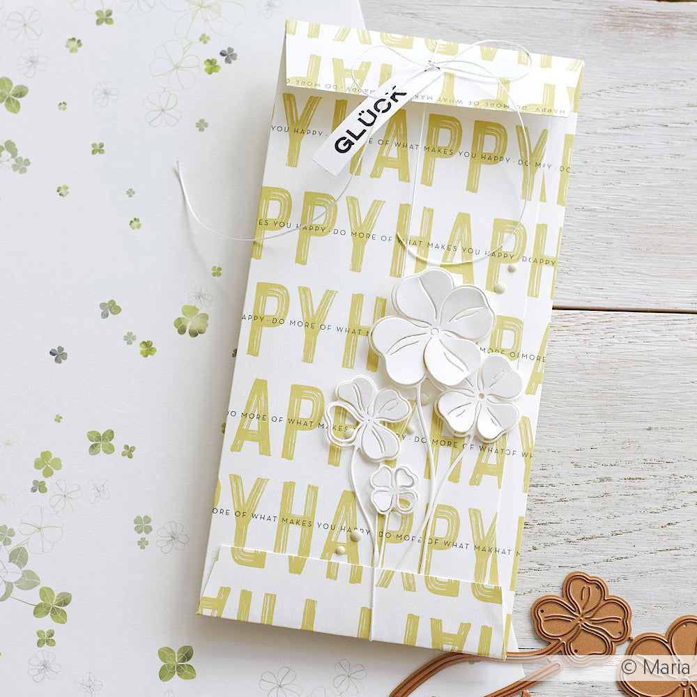 Design paper 'Happy Typo Streifen'- P-AR-10.3501- A.RENKE