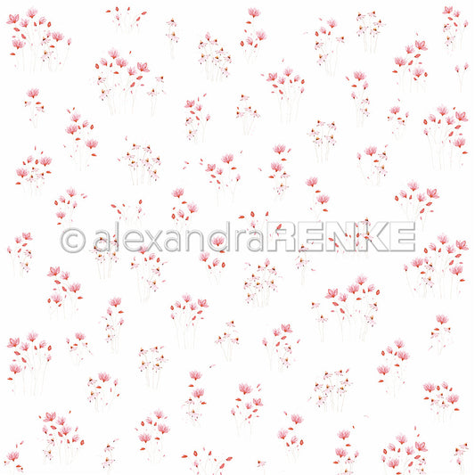 Design paper 'Delicate bouquets of pink flowers'- P-AR-10.3502- A.RENKE