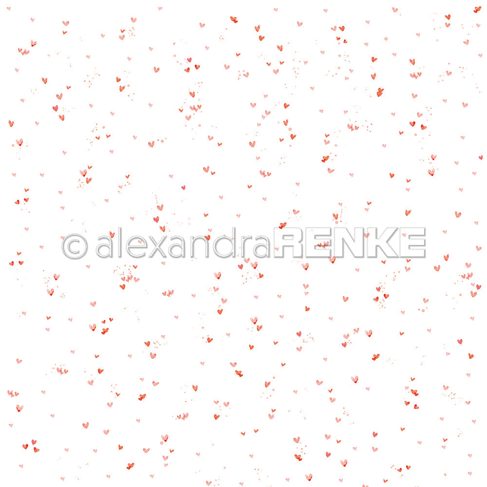 Design paper 'Tender heart flurries'- P-AR-10.3506- A.RENKE