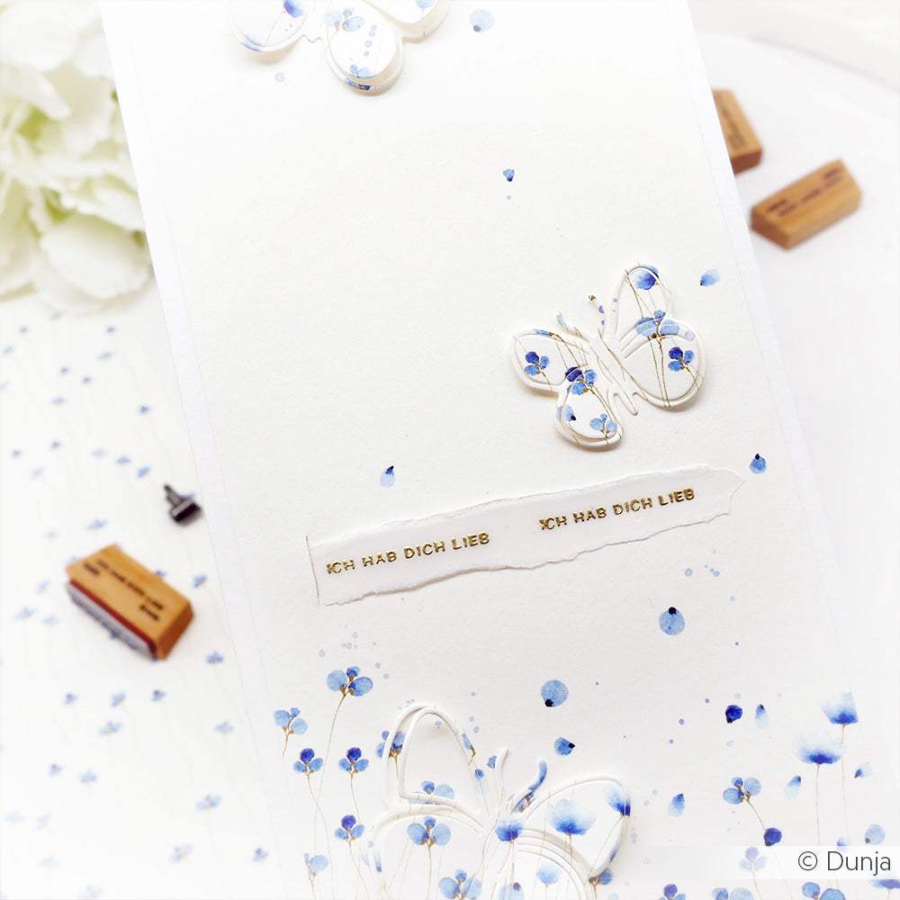 Design paper 'Delicate blue flower meadow'- P-AR-10.3513- A.RENKE