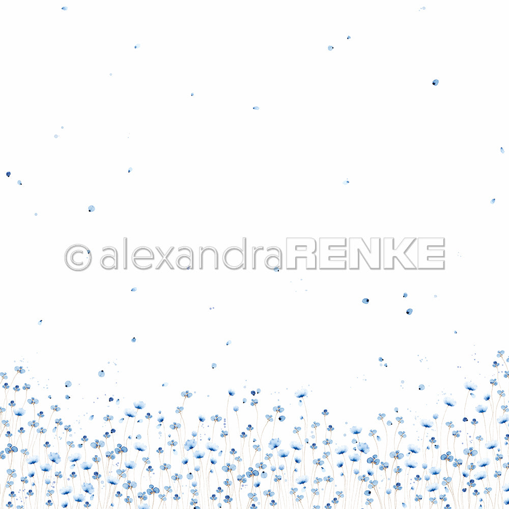 Design paper 'Delicate blue flower meadow'- P-AR-10.3513- A.RENKE