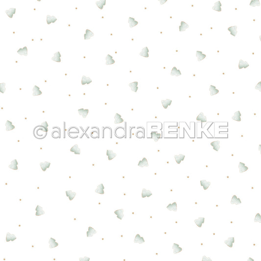 Design paper 'Tannen Gewusel Mint'- P-AR-10.3525- A.RENKE