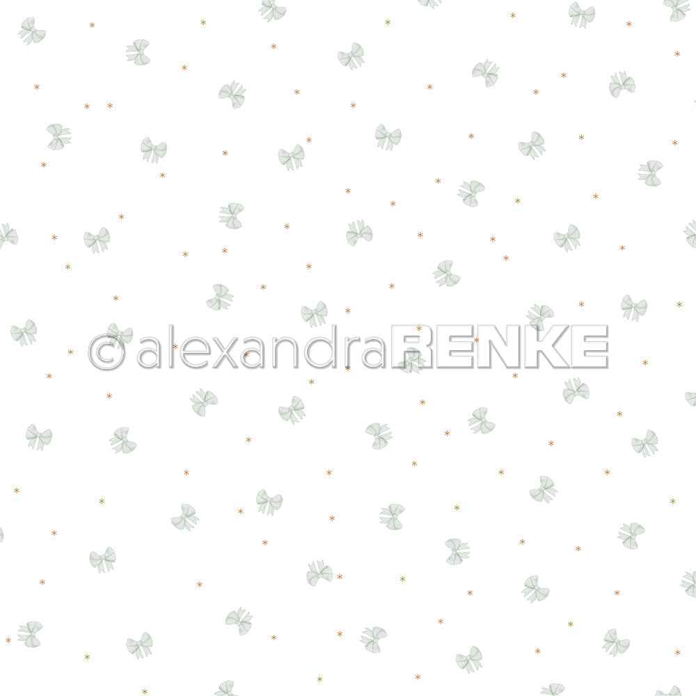 Design paper 'Magical Bow-Bustle Mint- P-AR-10.3526- A.RENKE