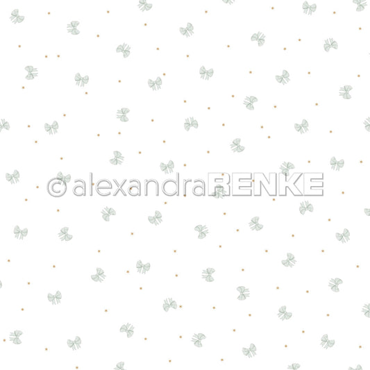 Design paper 'Magical Bow-Bustle Mint- P-AR-10.3526- A.RENKE