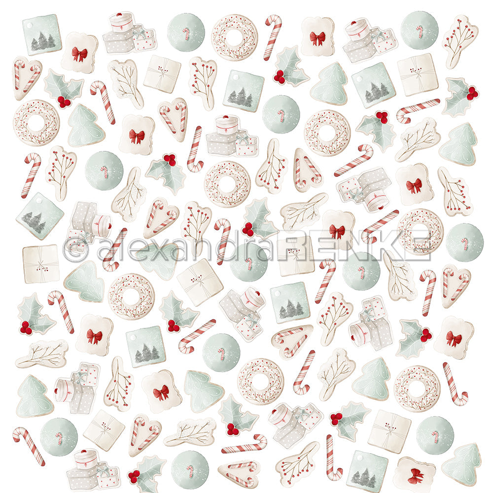 Design paper 'Cookie Bustle Mint'- P-AR-10.3747- A.RENKE