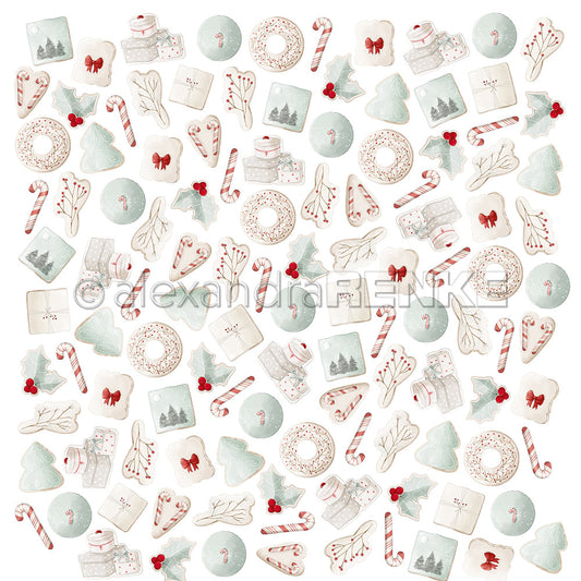 Design paper 'Cookie Bustle Mint'- P-AR-10.3747- A.RENKE