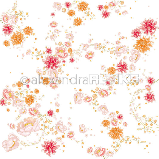 Design paper "Delicate Peony-Dahlia Swirl" P-AR-10.3792 - A.RENKE