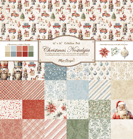 Set Carte "CHRISTMAS NOSTALGIA - " - 1385 - MAJA DESIGN