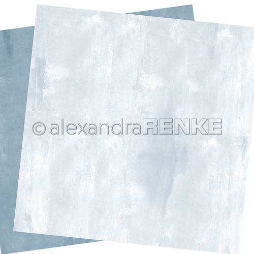 A. RENKE - Carta double-sided ''pigeon blue' - 20.011