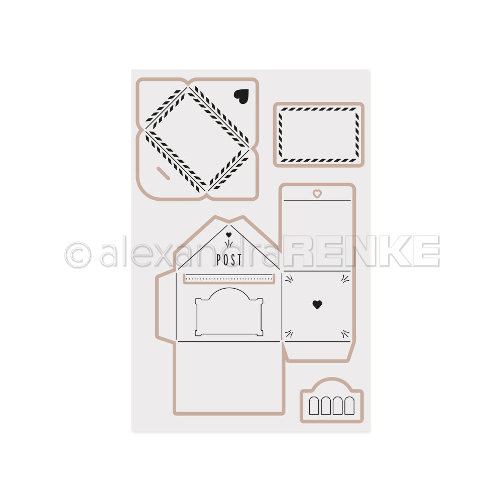 Cut & Emboss Folder 'Letterbox with envelope' - CE-AR-3D0001 - A.RENKE