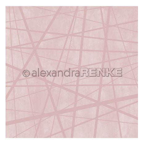 Design paper 'Wild lines on pink' - P-AR-10.1704- A.RENKE