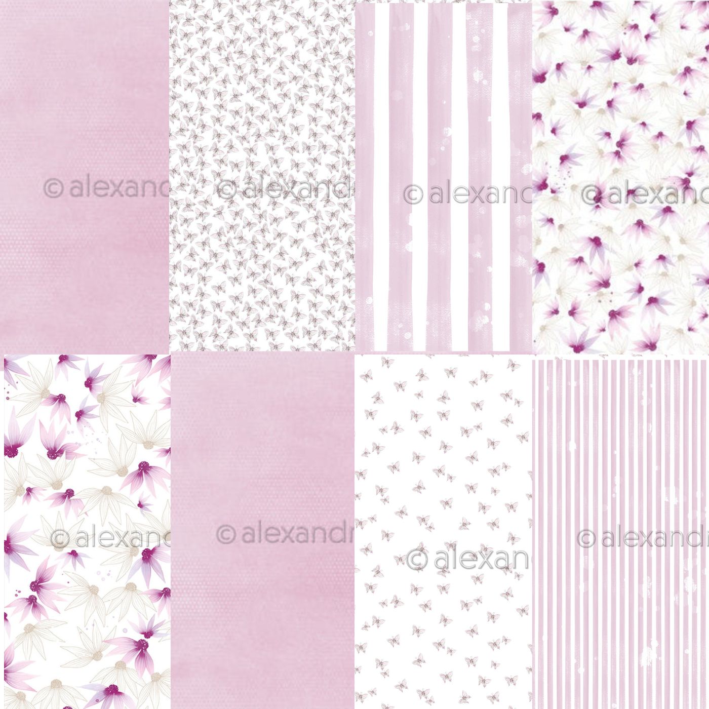 KIT Design paper 'Lilac 1 ' -  A.RENKE