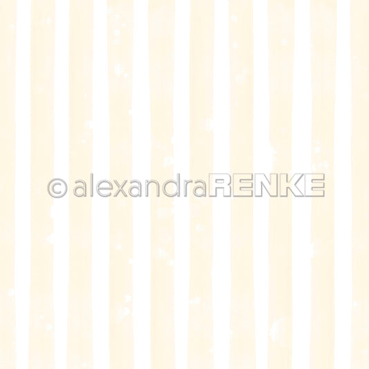 A.RENKE - Carta 'Wide stripes lemon yellow" 10.2645