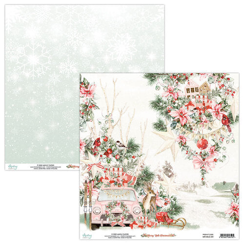 Mintay Papers - Merry Little Christmas Collection - 12 x 12 Double Sided Paper - Sheet 01