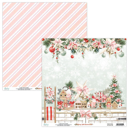 Mintay Papers - Merry Little Christmas Collection - 12 x 12 Double Sided Paper - Sheet 02