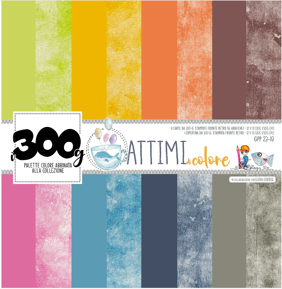 Set Carte "ATTIMI DI COLORE - i300gr "  GPP 23-18 - GLIMPS