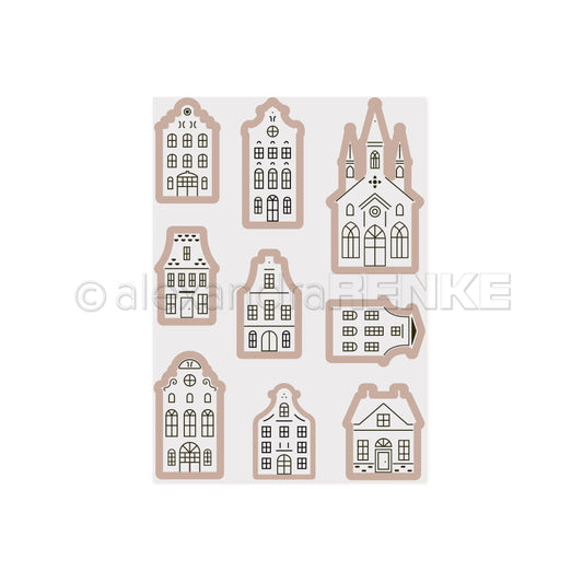 Cut & Emboss Folder 'Small townhouses' - CE-AR-Ba0003 - A.RENKE