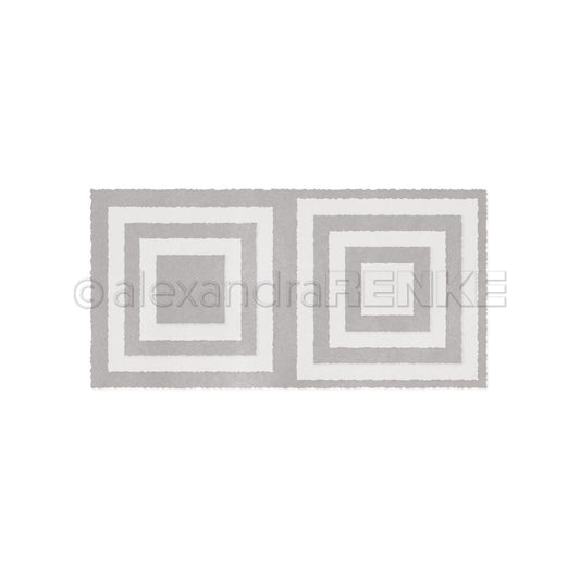 Set Fustelle "Deckle edges card small square with layers" - D-AR-Ba0197 - A.RENKE