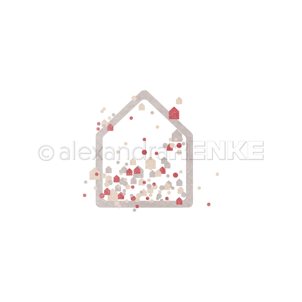 Set fustelle PAPPcutie 'House frame with confetti' -D-AR-Ba0485 - A.RENKE