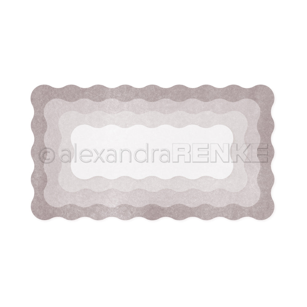 Set Fustelle "Rectangular card topper with wavy edge"- D-AR-Ba0490 - A.RENKE