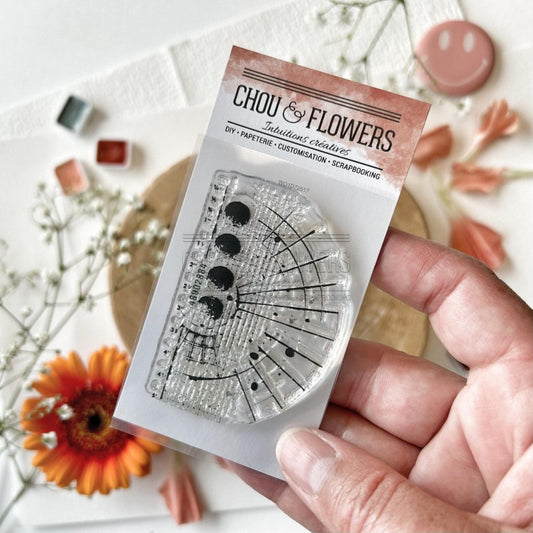 TIMBRO - FOND GRUNGE -LOV105- CHOU & FLOWERS