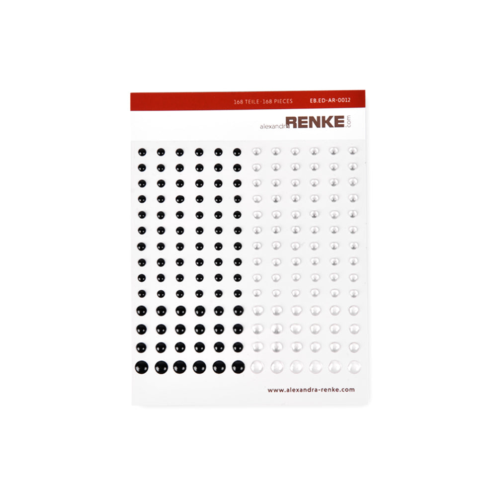 Enamel Dots  EB.ED-AR-0012  'Black & Transparent'- A.RENKE