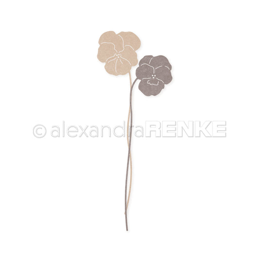 Set Fustelle  'Pansies pair' -D-AR-FL0224 - A.RENKE