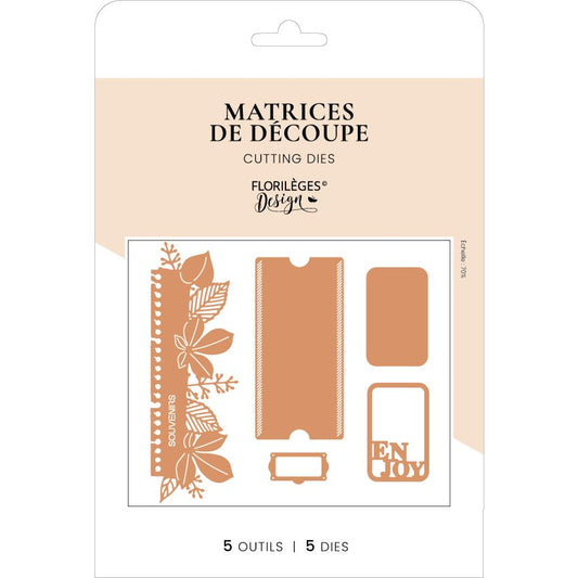 Set Fustelle "CARNET D'AUTOMNE"  FDD224005 - FLORILEGES DESIGN