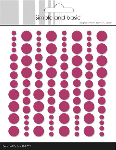 Enamel Dots 'Wine'- SBA024 - SIMPLE AND BASIC