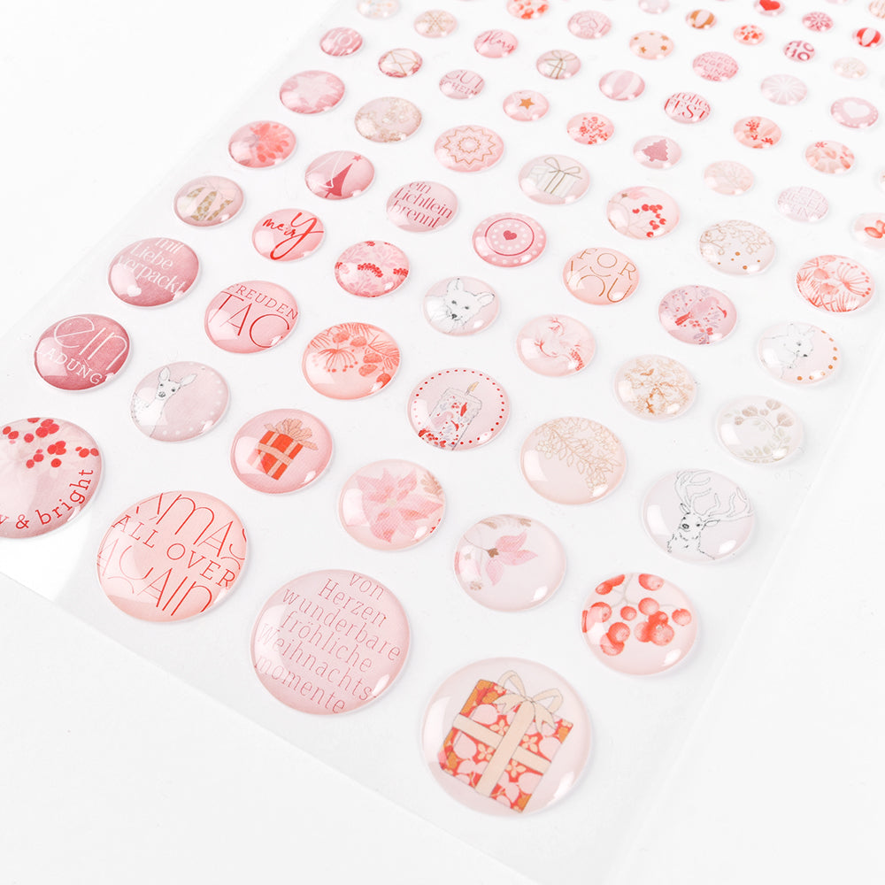 Stickers Dots 'Pink Snowstorm'- SD-AR-W0005- A.RENKE