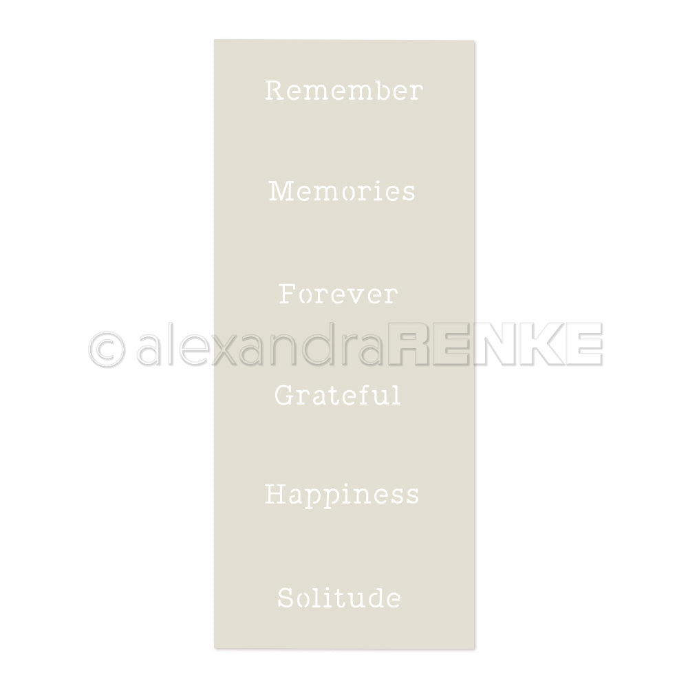 Stencil 'Memories, Happiness, Forever'- ST-AR-Ty0019- A.RENKE