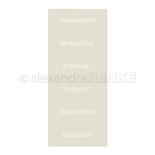 Stencil 'Memories, Happiness, Forever'- ST-AR-Ty0019- A.RENKE