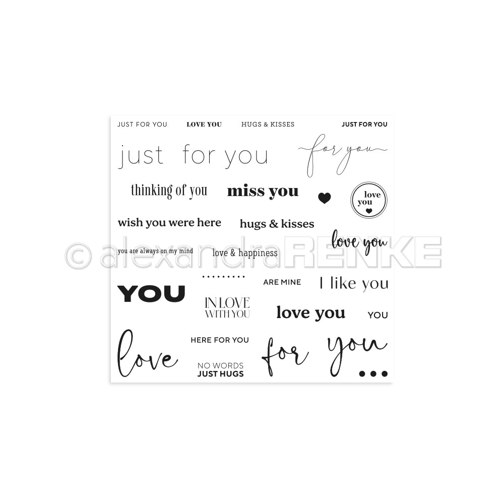 Set timbri Clear  "Just for you"  CS-AR-Ty0104 - A.RENKE