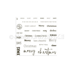 Set timbri Clear  Merry & bright christmas time'   CS-AR-Ty0113 - A.RENKE