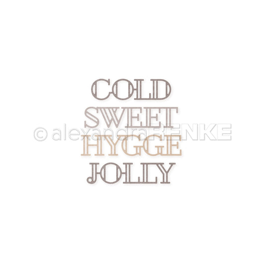 Set Fustella ' Word Set Jolly '- D-AR-Ty0171 - A.RENKE